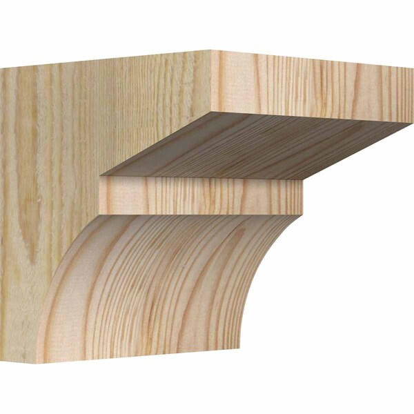 Ekena Millwork Monterey Rough Sawn Corbel, Douglas Fir, 6"W x 6"D x 6"H COR06X06X06MON00RDF - main